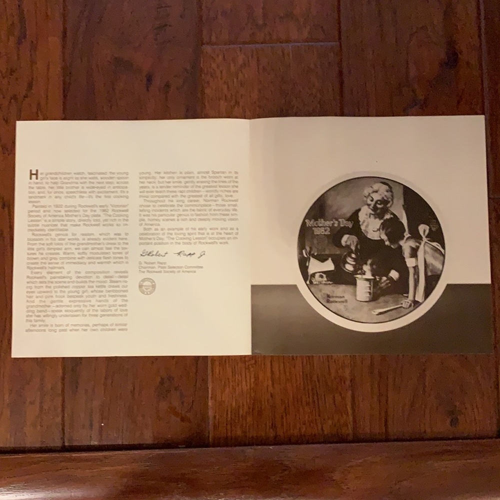 Vintage 1982 Norman Rockwell Mother’s Day Plate - Picture 7 of 7